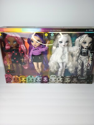Rainbow High & Shadow High Fashion Doll Set 4 pack New In Box 