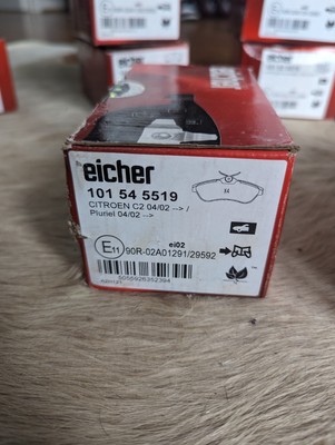 EICHER Brake Pads 101 54 5519 Citroen C2