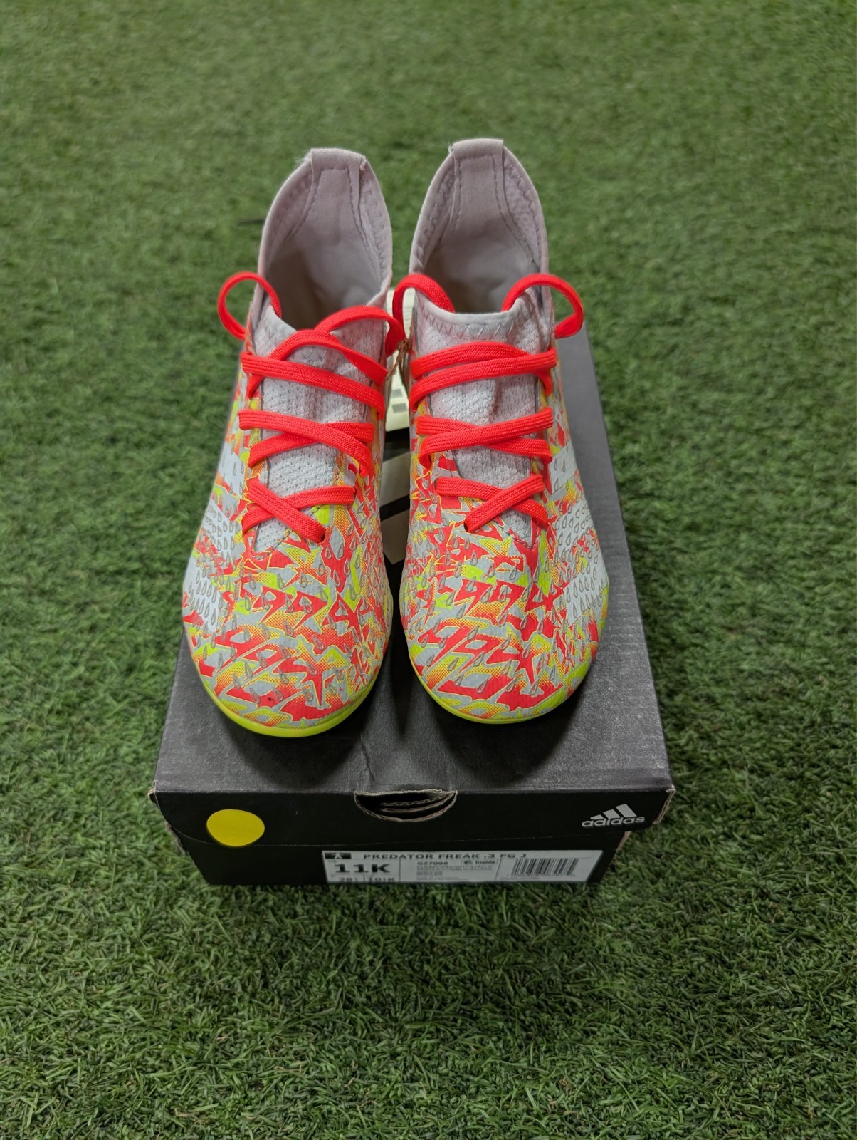 adidas Predator Freak .3 Firm Ground - Gray/Green/Red | eBay