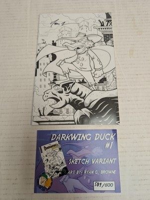 Darkwing Duck #1 | Ryan Browne Virgin Sketch Variant Signed 589/600 | Dynamite