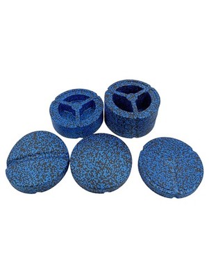 BODYMATE Rouleau Massage Dos 5 Pièces Bleu 20x20 cm