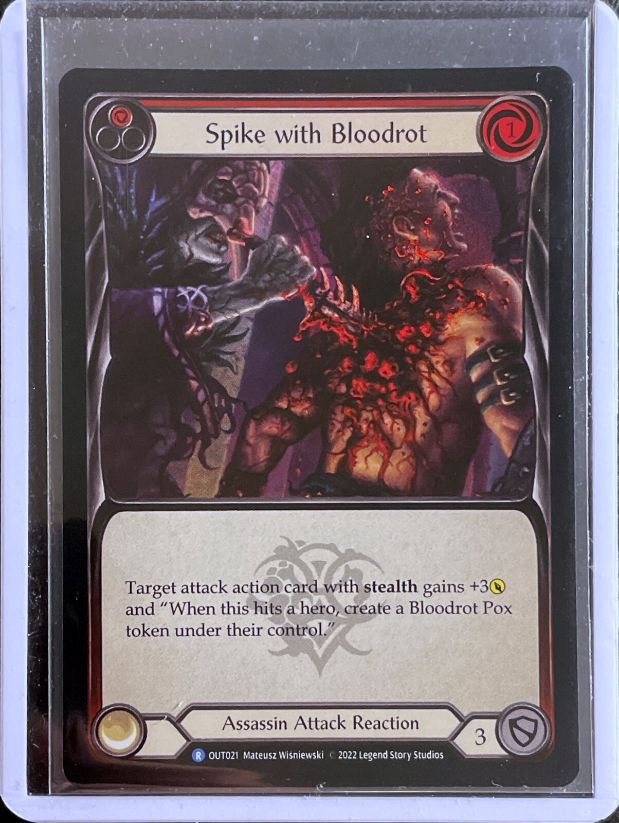 Flesh and Blood - FaB: Spike with bloodrot (red) - Rainbow
