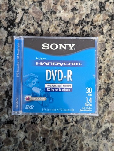 SONY, Handycam Video Camera DVD-R, 1.4 GB 30 Minute, Single