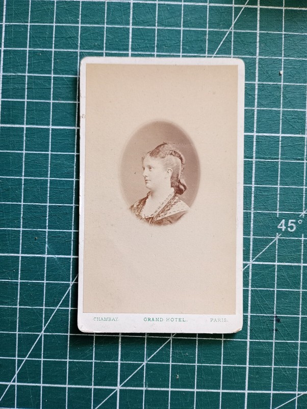 Uf983 Photo Ancienne Cdv Circa 1900 Femme - Studio Chambay Paris