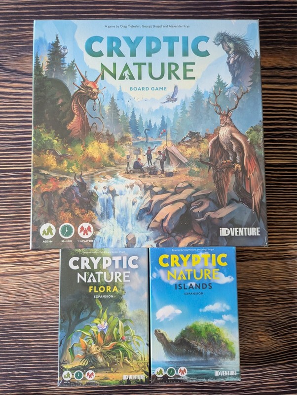 Cryptic Nature Board Game: Kickstarter Edition & Expansions (English Edition)