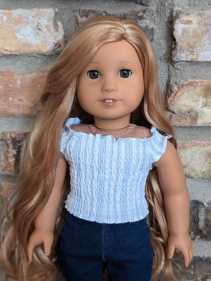 Augustine Custom American Girl Doll OOAK Reddish Blonde Hair Hazel Eyes Kanani