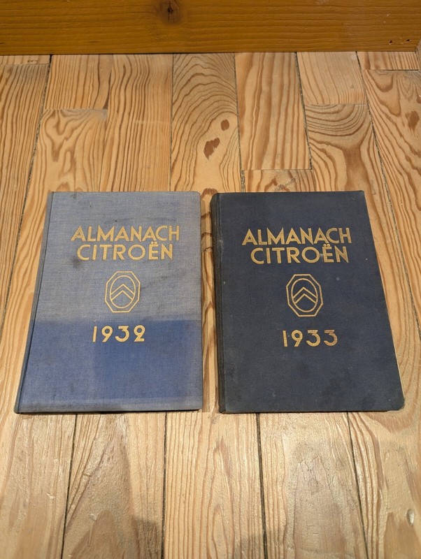 2 Almanach CitroÃ«N 1932 Et 1933 Ã©Poque CroisiÃ¨Re Jaune