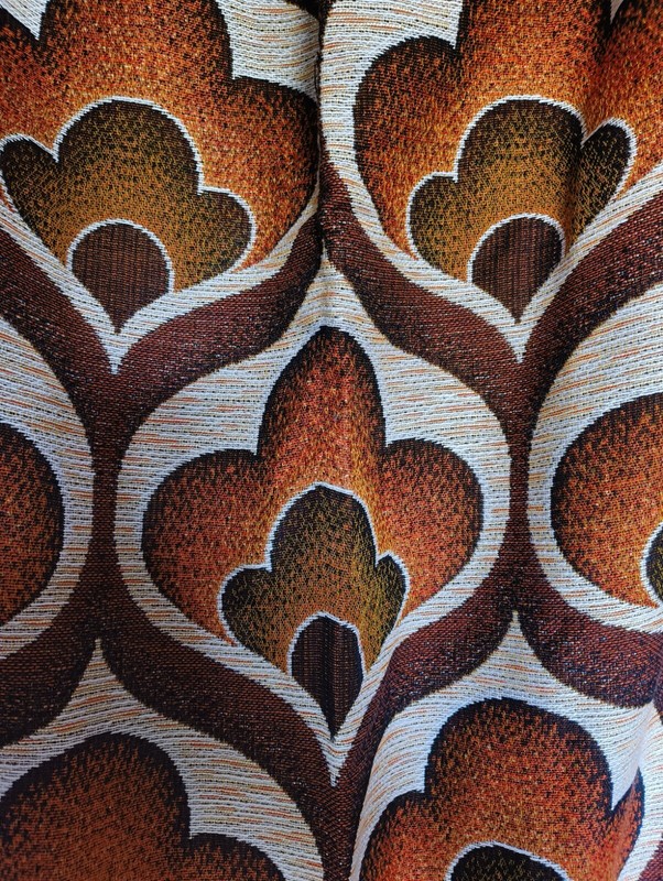 60er 70er Jahre Stoff VorhÃ¤Nge Vintage Psychodelic Space Age Mid Century Rar 