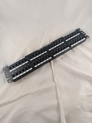 Panduit Netkey NK5EPPG48Y Port Punchdown Patch Panel Cat 5e Flat Panel
