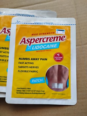 Lot of Max Strength Pain patches (64 total) (3 15/16th x 5 1/2)