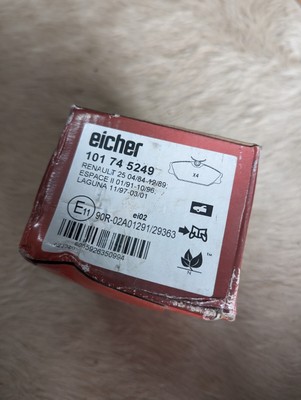 EICHER Brake pads 101 74 5249 RENAULT 25 ESPACE 11 LAGUNA