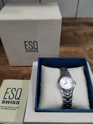 Women s ESQ swiss Aston 2-Tone Gold/Stainless Swiss Quartz Wristwatch E5339