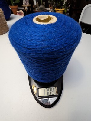 Phoenix Dye Works Vintage Machine Knitting Cone Blue Blend Thin Yarn over 1.5 lb