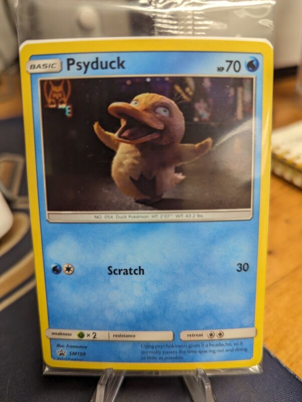 Psyduck Foil Holo Pokémon Promo Card Detective Pikachu Target Exclusive Sm199