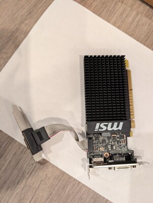 MSI NVIDIA GeForce GT 710 2GB GDDR3 Graphics Card (GT 710 2GD3H LP)