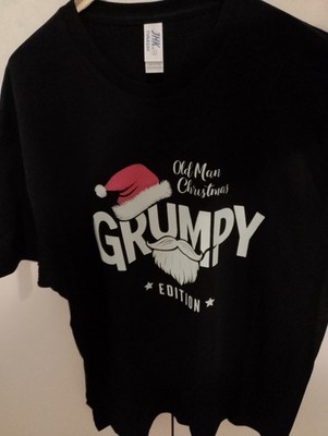 Fun film t-shirt Grumpy Old Men at Christmas edition Ebenezer Scrooge tg. L