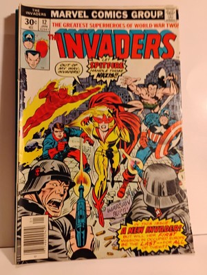 Invaders # 12,18  (Marvel,1976)   Very Good+ Condition