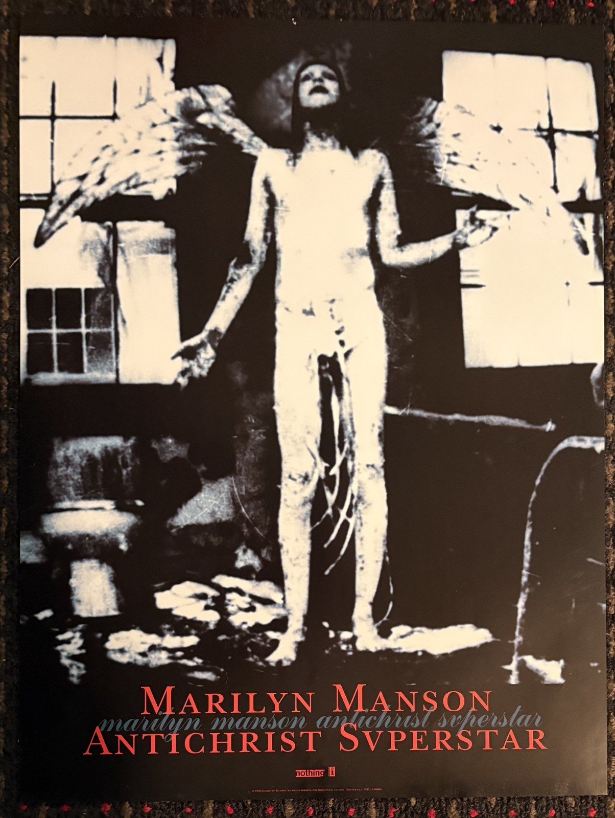 MARILYN MANSON orig Antichrist Superstar 18x24 record store