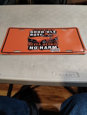 Cooter's GOOD OLE BOYS Never Meaning No Harm LICENSE PLATE Dukes Of Hazzard