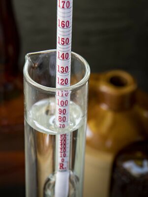 Hydrometer Alcohol Meter Test Kit: Pro Series 0-200 Proof Traceable Alcoholme...