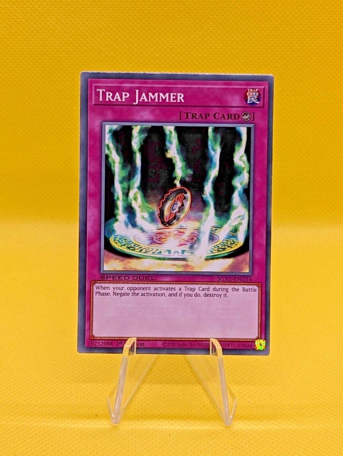 Yugioh - Trap Jammer - SGX1-ENG16 - Common 1st Edition