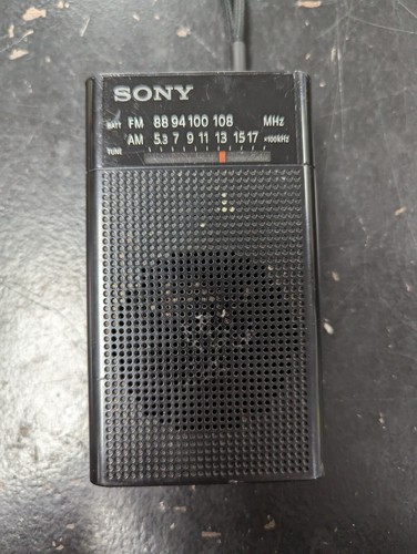 Sony ICF-P27 Handheld Portable AM/FM Radio Antenna - Black