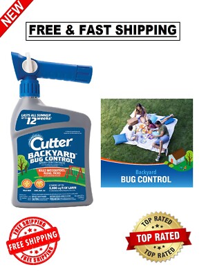 Cutter Backyard Bug Control Spray Concentrate, Fleas,Mosquito Repellent,32 fl oz