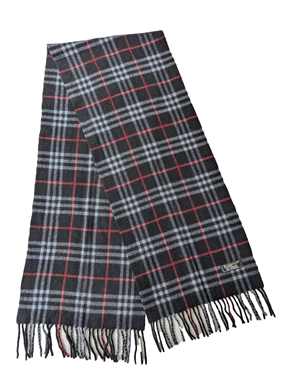 Burberrys バーバリーズ ベスト ノバチェック ウール 9号 Vintage Burberrys Genuine Nova Check Black Navy 100% Lambs