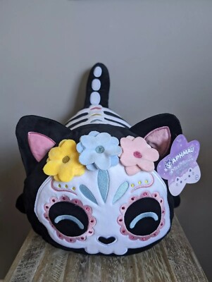 NEW   APHMAU MEEMEOWS   Sugar Skull Cat 18'' Jumbo Plush Toy   Minecraft Bonkers