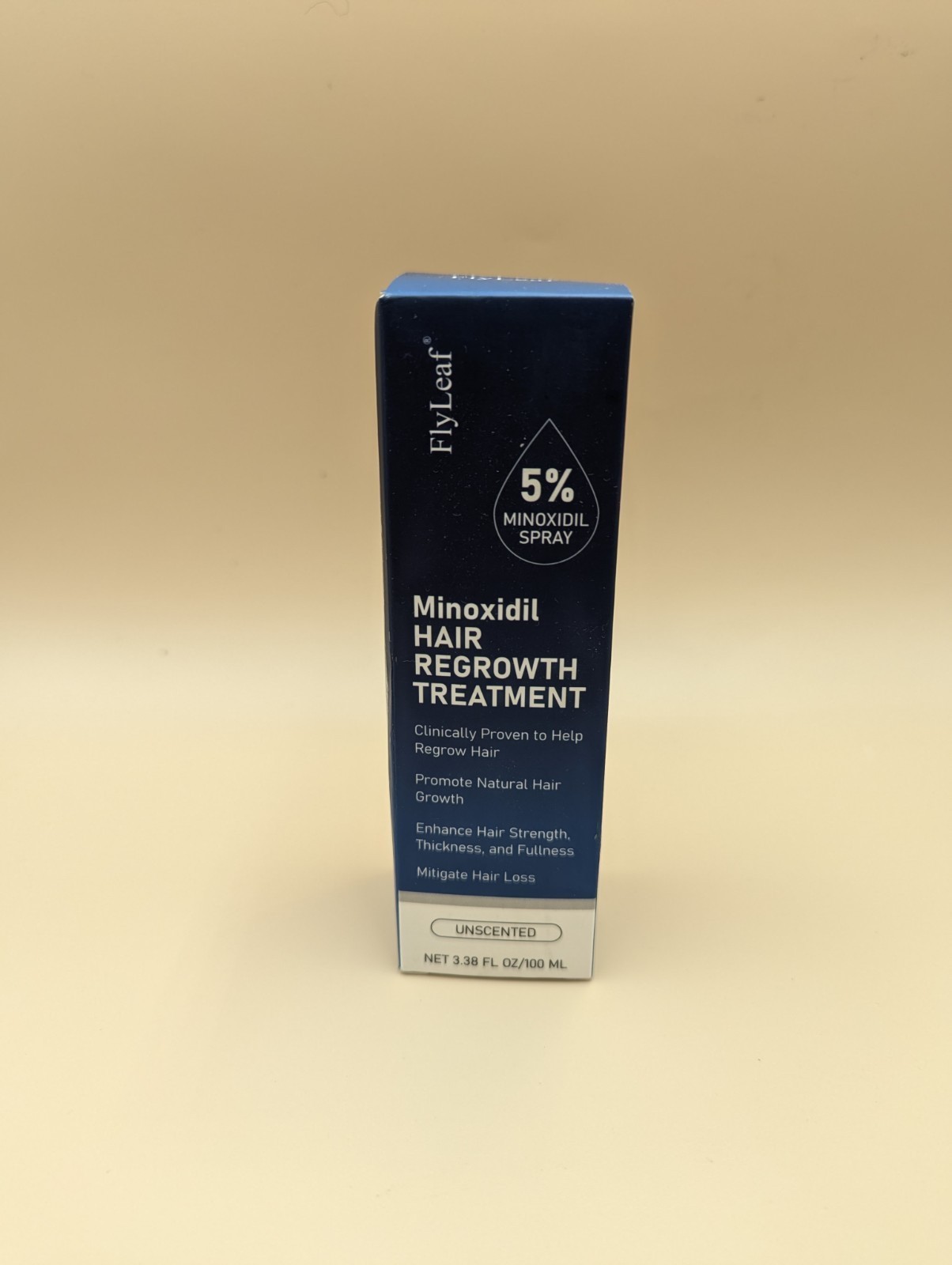 FlyLeaf 5% Minoxidil Hair Regrowth Treatment Spray, Unscented 3.38 fl oz