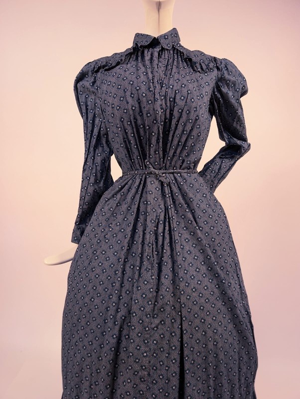blue calico dress 246 Calico Day Dress main image 0