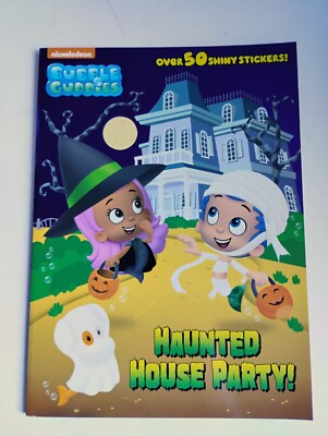 NOS Nickelodeon Bubble Guppies Sticker Book ''Haunted House Party'' Halloween '15