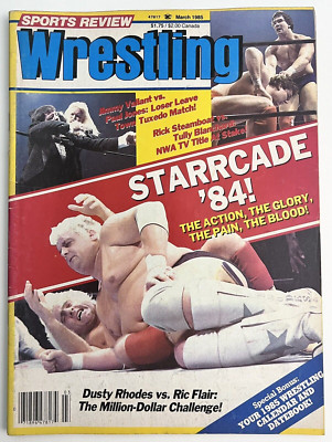 STARRCADE 1984 Ric Flair SPORTS REVIEW WRESTLING Magazine March 1985
