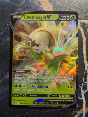 Chesnaught V 015/195 Swsh12: Sword & Shield - Silver Tempest Holo