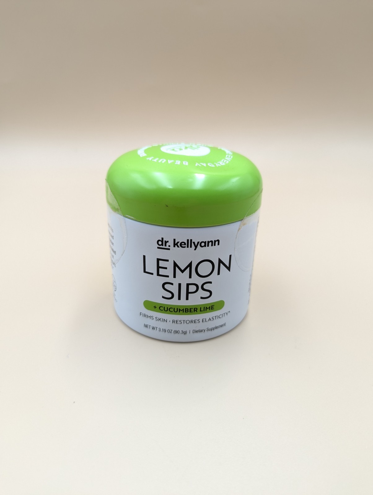 Dr. Kellyann Lemon Sips + Cucumber Lime 3.19oz Skin Beauty Drink Anti Aging New