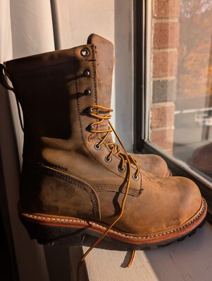 NWOB Red Wing 2217 LoggerMax 9  Safety Toe Brown Leather Waterproof Boots 11 D