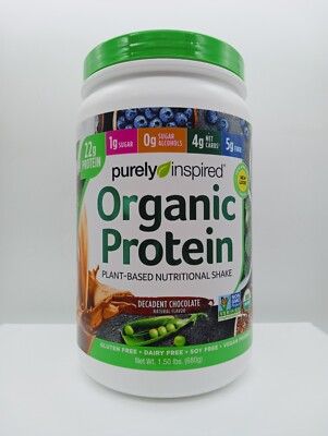 organic protein decadent chocolate natural flavor 1.50Lb EXP 3/25