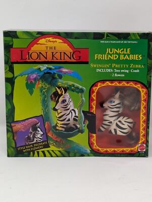 Swingin' Pretty Zebra Disney's the Lion King Jungle Friend Babies 1994 NIB Tree