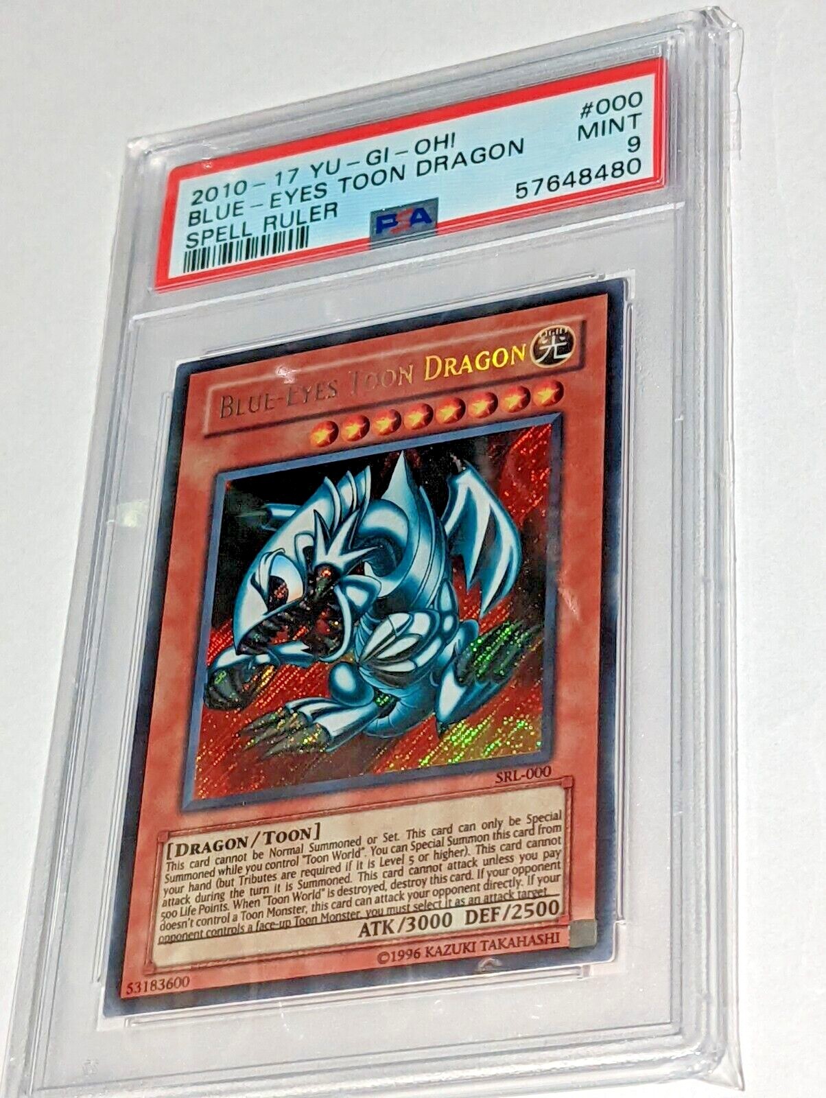 2010-17 Yu-Gi-Oh! Blue-Eyes Toon Dragon SRL-000 PSA 9 | eBay