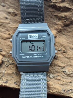 Neff Flava XL Unisex Adult Black Digital Watch Water Resistant 100 Meters 