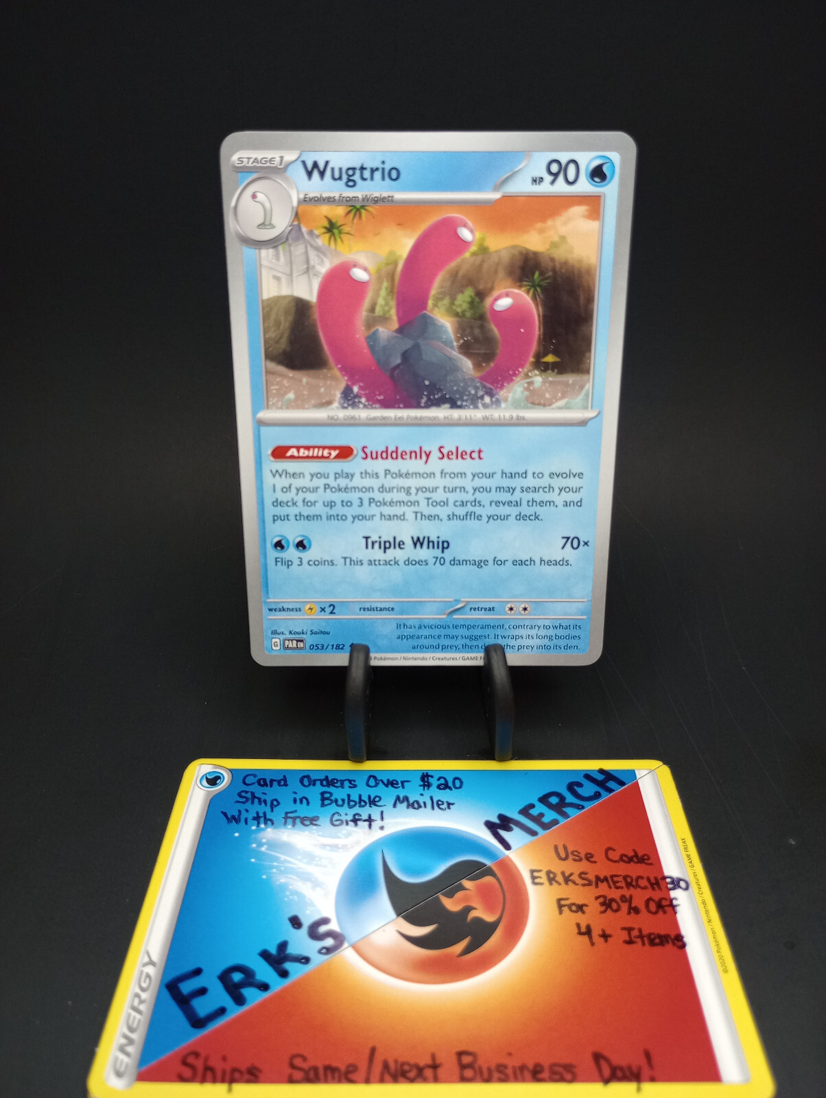 GUSTAVO CARMO CD2枚セット Wugtrio 053/182 Paradox Rift Regular Uncommon Pokemon Card