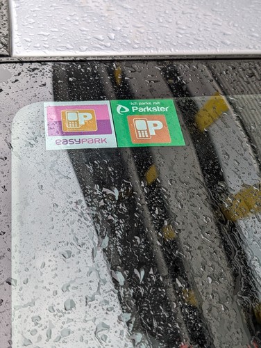 Autocollant Easy Park Pour Pare-brise - Sticker Repositionnable Et Résistant Aux UV - Compatible Avec L'application De Stationnement - 5