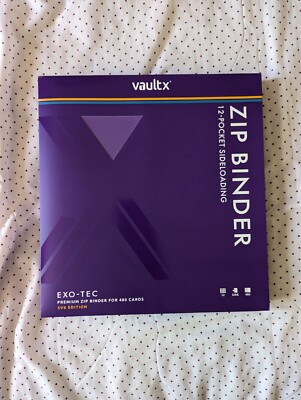 Vault X 1st Ed Premium Exo-Tec Zip Binder- 12 Pocket 480 Cards- Pokemon TCG SV6
