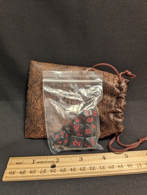 Blizzcon Blizzard 2016 Exclusive Diablo III 3 Role Playing RPG Dice and Pouch