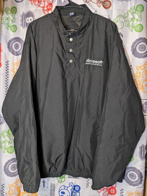 Vintage 90's Microsoft Communications Sector Windbreaker Jacket 2XL XXL Employee