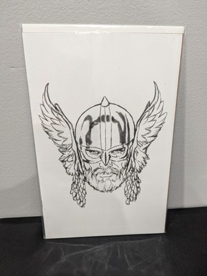 Immortal Thor #8 - 1:50 Mark Brooks Headshot Sketch Virgin Variant