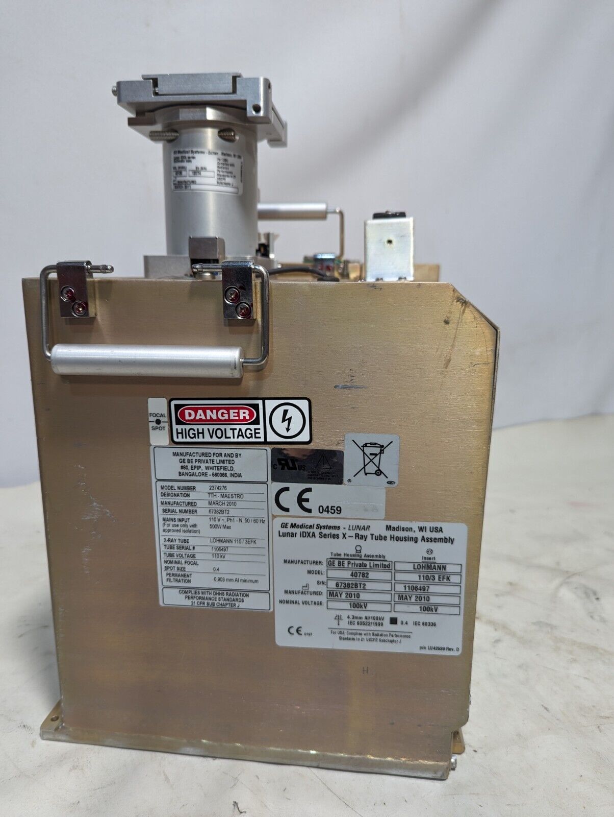 GE 2374276 Lunar iDXA Series X-Ray Tube Housing Assembly | eBay GE 2374276 Lunar iDXA Series X-Ray Tube Housing Assembly | eBay