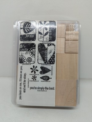 Stampin Up Simply the Best Retired Rubber Stamp Set Brand New Un-Mounted 2006