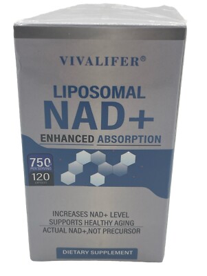 VIVALIFER Liposomal NAD+ Supplement 120 caps **NEW SEALED** Exp 4/2026