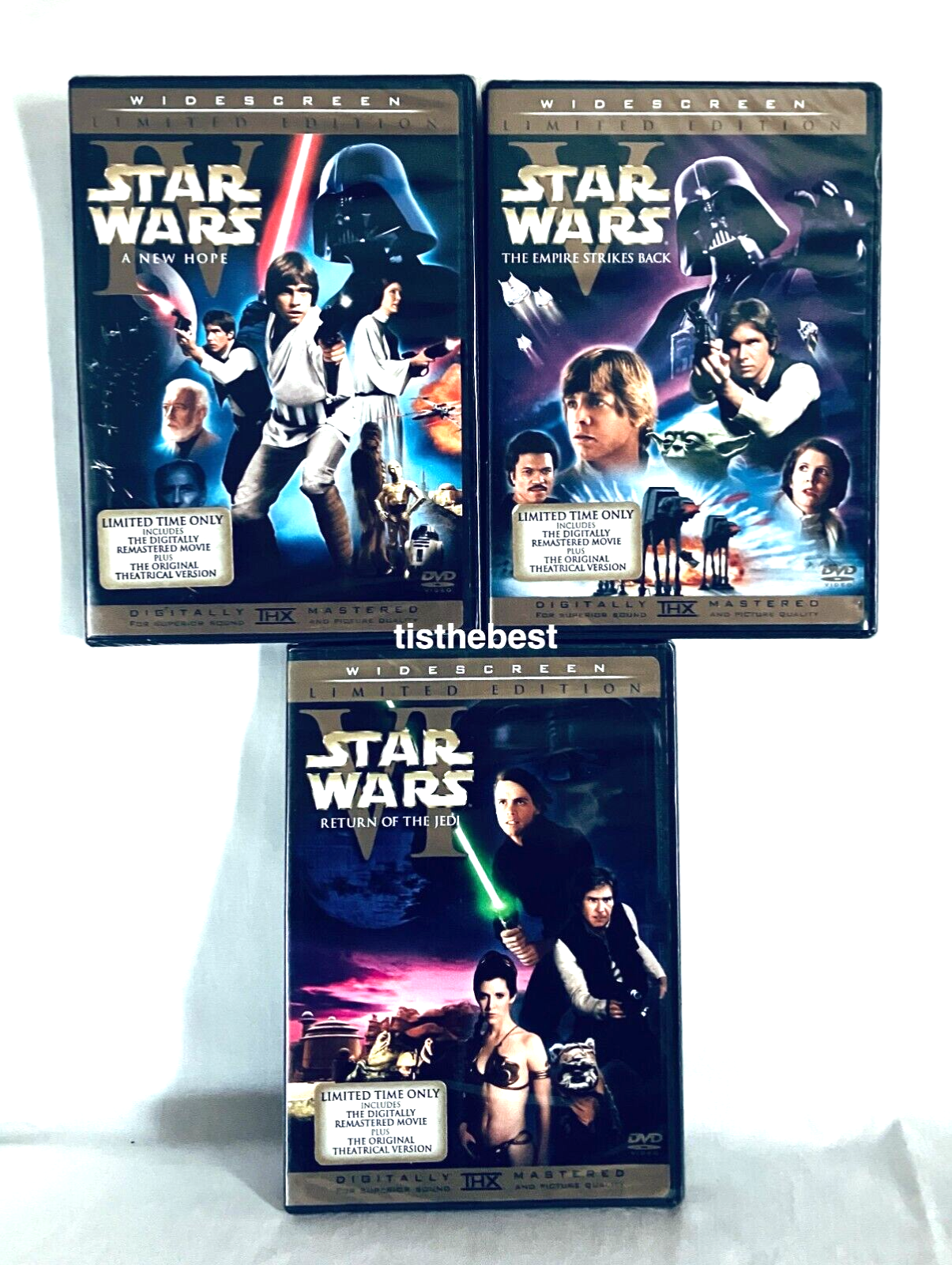 ✓Star Wars Original THEATRICAL Trilogy DVD A New Hope Empire Strikes Back Jedi✓ | eBay ✓Star Wars Original THEATRICAL Trilogy DVD A New Hope Empire Strikes Back Jedi✓ | eBay